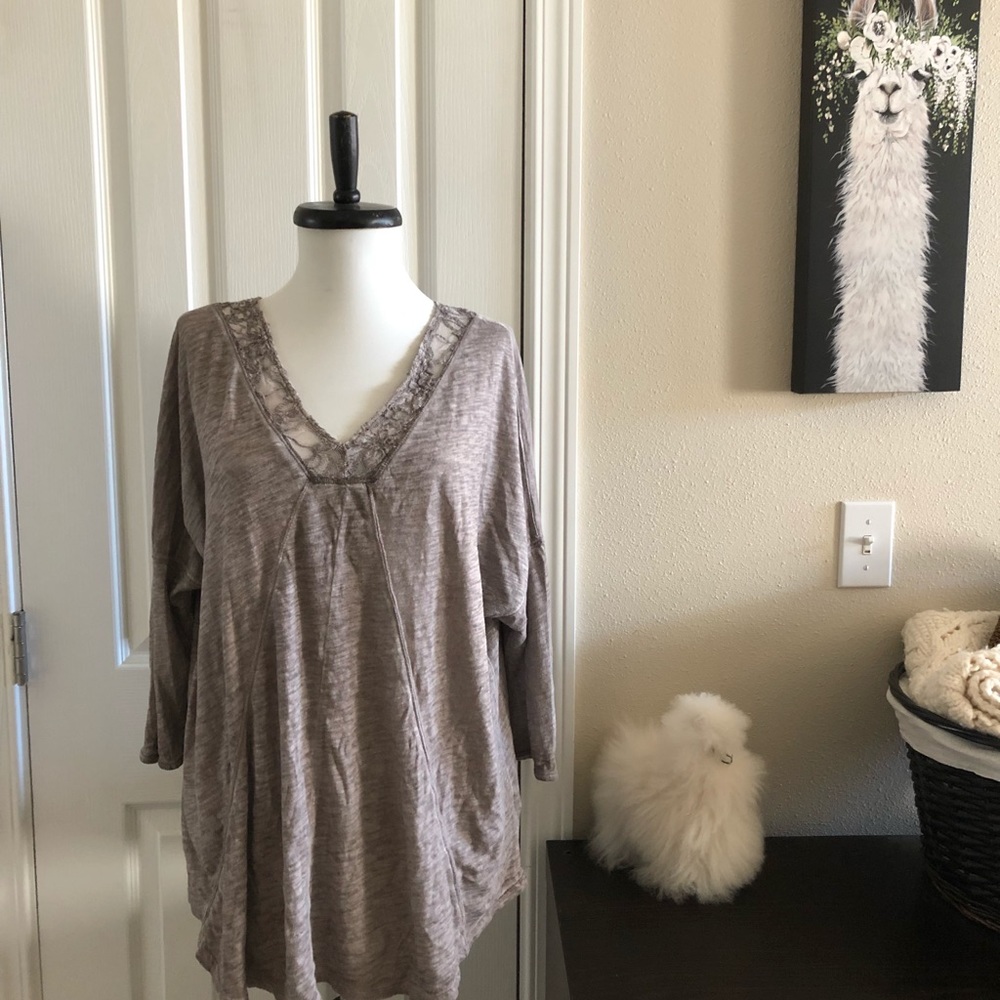 DKNY Lace Embellished Top (XL)